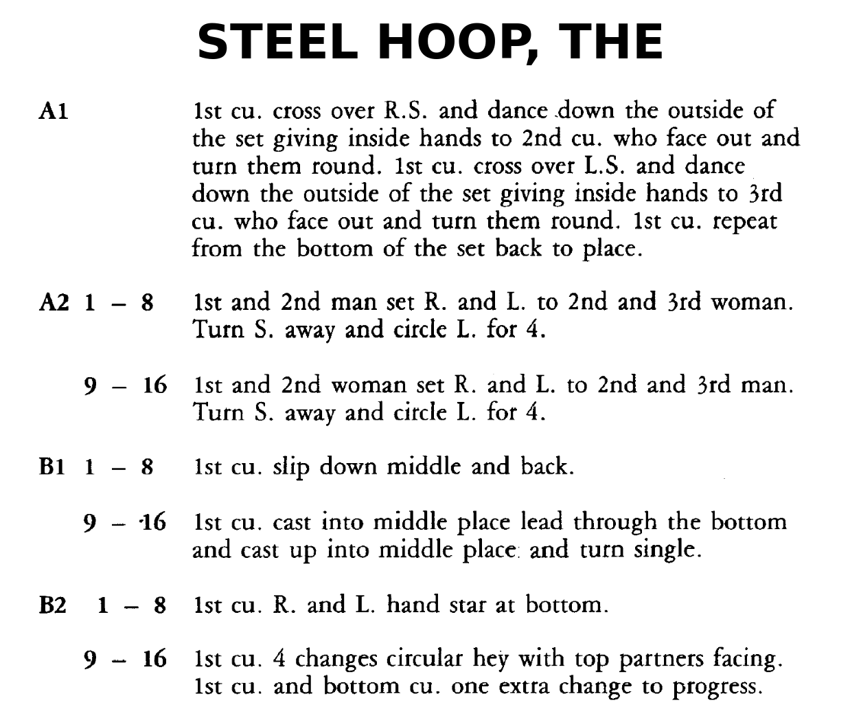 Steel Hoop, The (dance)